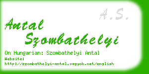 antal szombathelyi business card